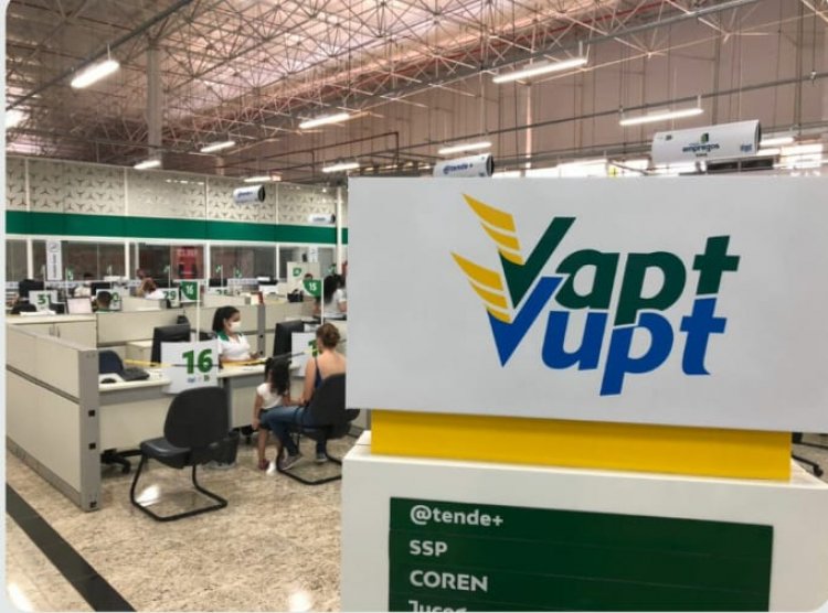 Mais de 4 mil vagas de emprego estão disponíveis por meio do Vapt Vupt