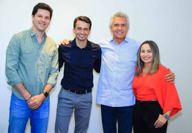 Deputado Max Menezes e vereadora Camila Rosa declaram apoio à reeleição de Caiado