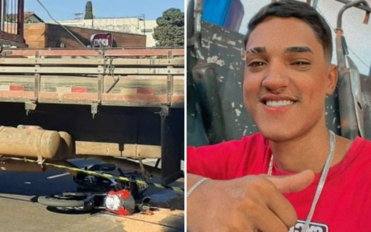 Motociclista de 18 anos morre após ser atropelado por caminhão em avenida de Catalão