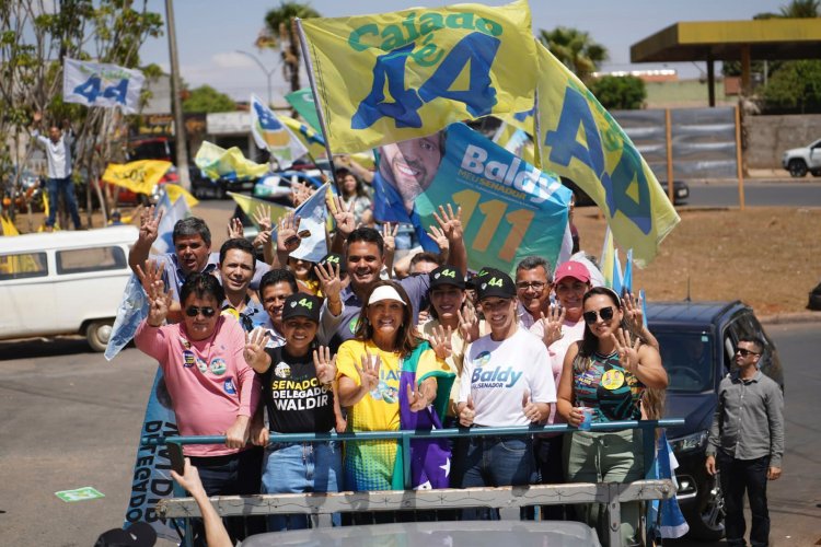 Gracinha Caiado comanda carreata em cinco cidades da Região Central do Estado