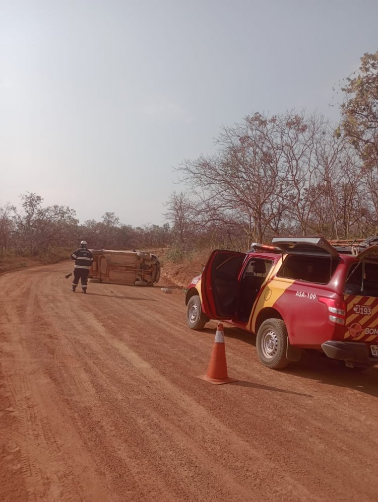 Homem morre após carro capotar na zona rural de Formosa