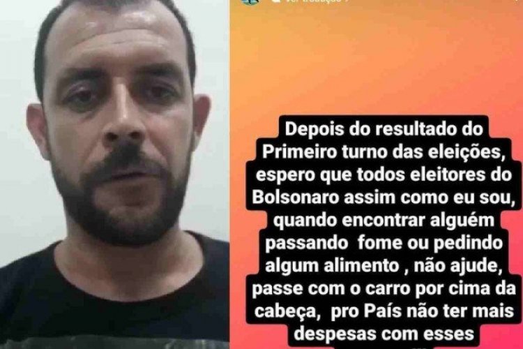 Ex-jogador incita bolsonaristas a atropelarem mendigos e pessoas com fome