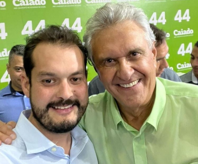 Prefeito Gustavo Marques fez parte da comitiva do governador Ronaldo Caiado que foi à Brasília declarar apoio à reeleição de Jair Bolsonaro no 2° turno da eleição