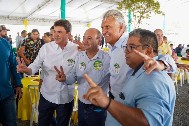 Caiado inicia agenda com prefeitos pela reeleição de Bolsonaro