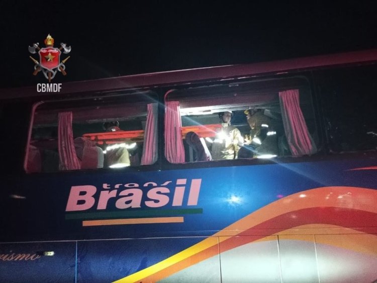 Grave acidente com ônibus deixa pessoas gravemente feridas em Planaltina-DF