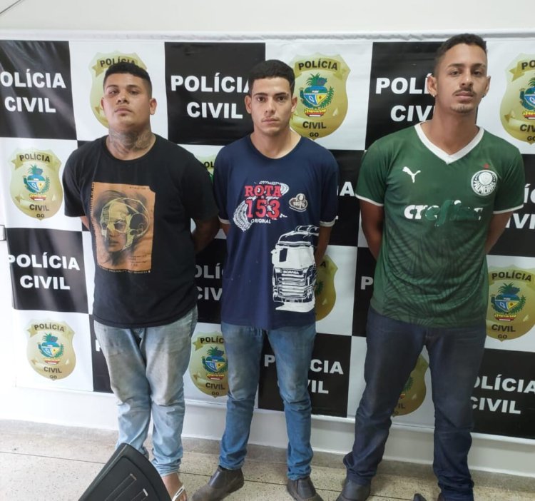 Três homens suspeitos de aplicarem golpes em caminhoneiros na BR-153 são presos pela PC em Jaraguá