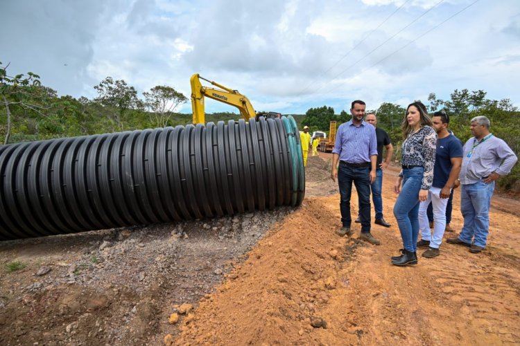 São João d’Aliança: Governo de Goiás executa obras de implantação de bueiros em tempo recorde com tubos de polietileno