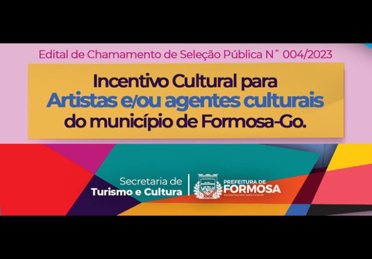 Secretaria Municipal de Turismo e Cultura lança edital de incentivo cultural