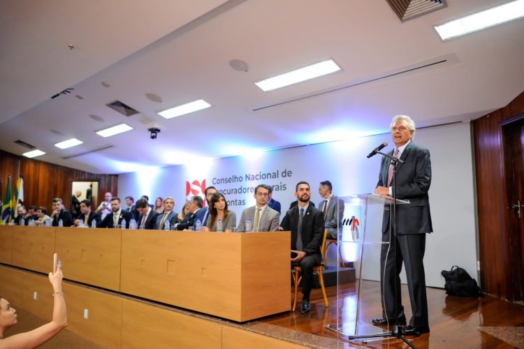 Caiado defende parcerias por avanços sociais em Goiás durante evento do Conselho Nacional de Procuradores-Gerais de Contas