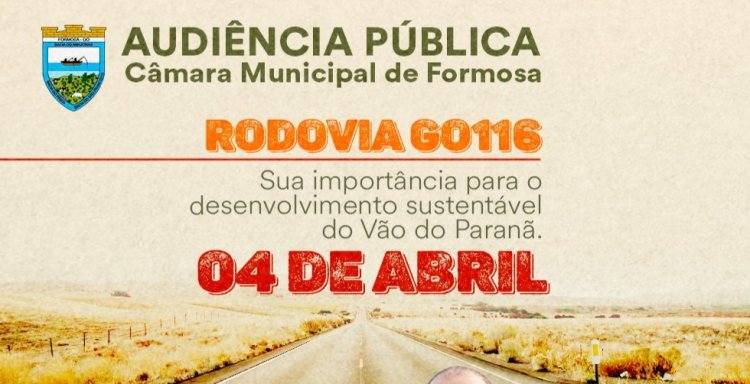 Audiência pública-Câmara Municipal de Formosa