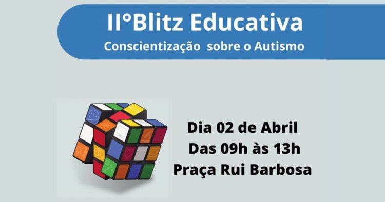 Prefeitura de Formosa em parceria com a APPAF realizará a 2ª Blitz Educativa de Conscientização sobre o Autismo