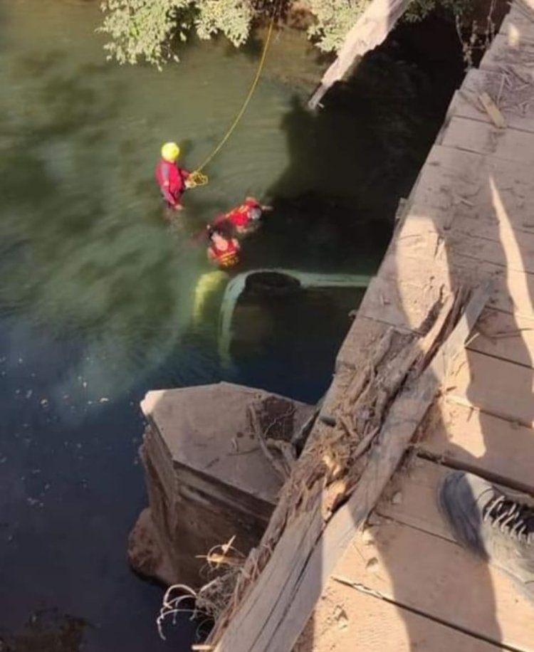 Fatalidade: Carro cai em ponte e fica submerso na zona rural de Planaltina de Goiás