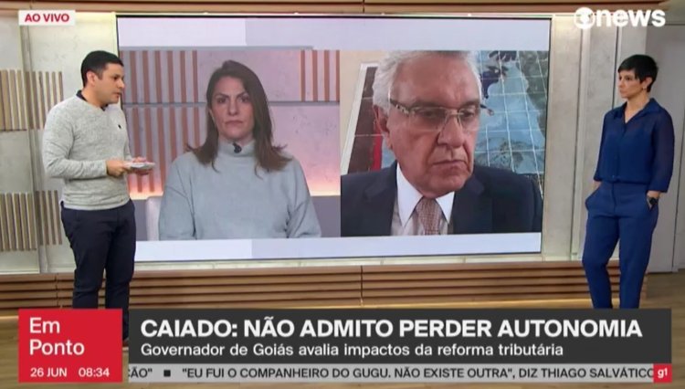 Reforma tributária concentra poder e prejudica estados em crescimento, afirma Caiado