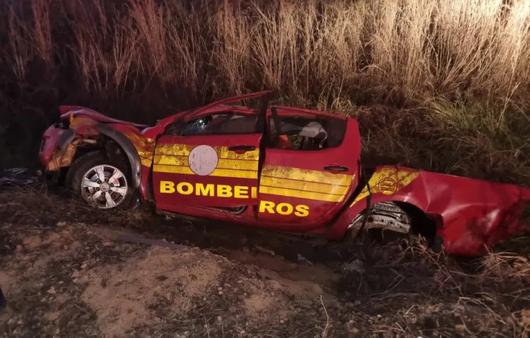 Viatura oficial do Corpo de Bombeiros se envolve em trágico acidente no Tocantins