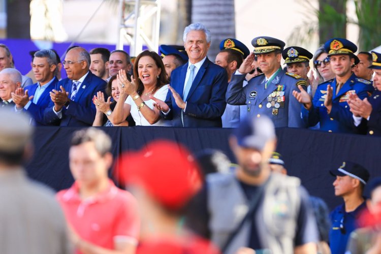 Caiado prestigia desfile cívico-militar em comemoração ao 7 de Setembro