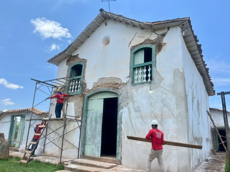 Governo de Goiás inicia restauração da Igreja São João Batista, no antigo Arraial do Ferreiro