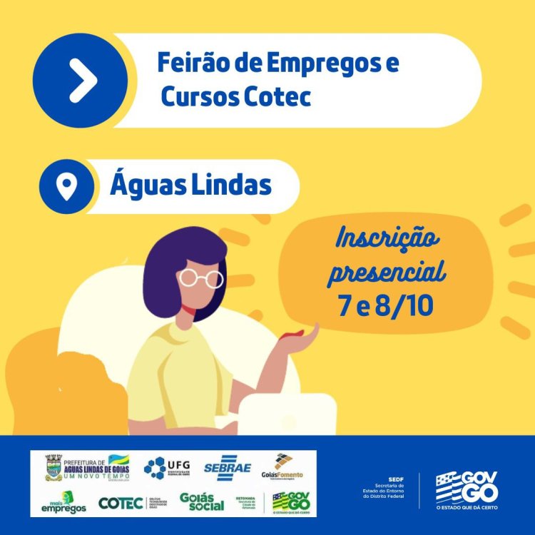 Águas Lindas recebe Feirão de Empregos e cursos profissionalizantes para mulheres