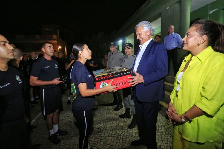 “Treinamento intenso garante trabalho eficaz e segurança efetiva”, diz Caiado ao recepcionar alunos da academia da PM