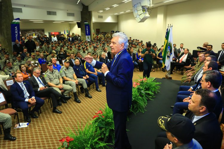 Caiado defende integração nacional das forças de segurança em evento com policiais de todo o País