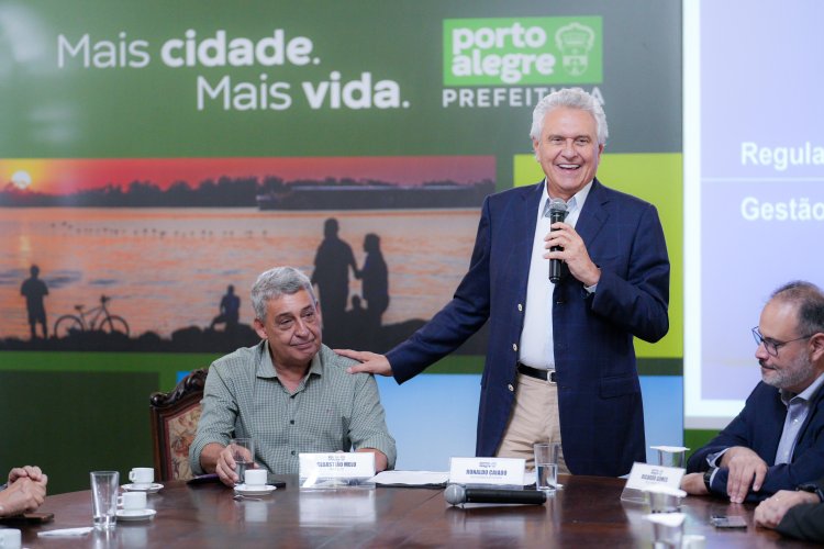 Em Porto Alegre, Caiado firma parceria para diminuir filas de internação e de cirurgias no estado