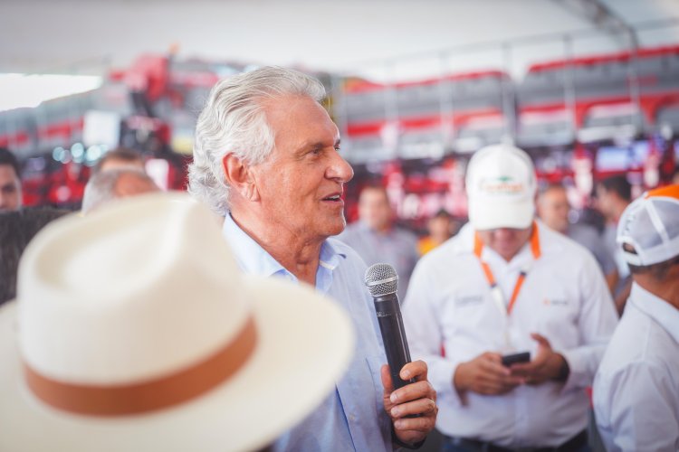 Caiado visita Agrishow em Ribeirão Preto e defende investimento em tecnologia para o campo