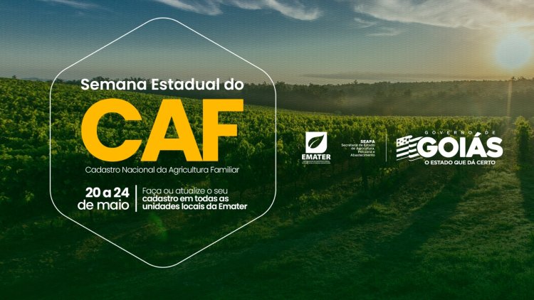 Governo de Goiás realiza Semana Estadual do Cadastro Nacional da Agricultura Familiar