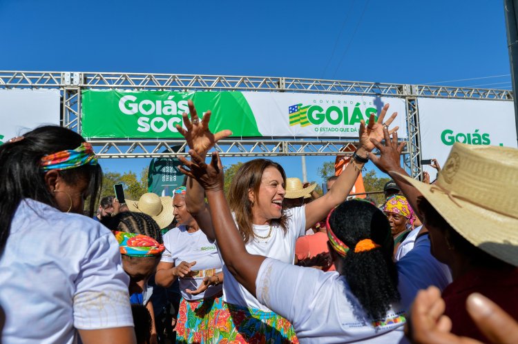 Gracinha Caiado abre edição histórica do Goiás Social na comunidade Kalunga de Cavalcante