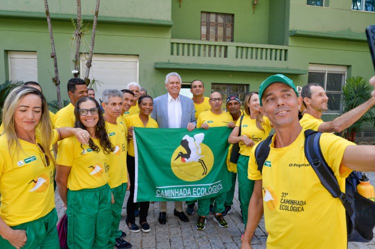 Caiado defende preservação do Cerrado, em encontro com atletas da 31ª Caminhada Ecológica