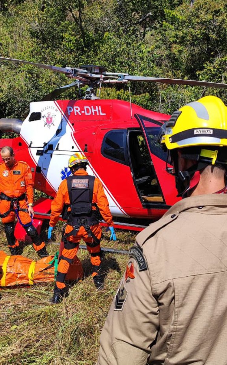 Jovem sofre queda em trilha e é resgatada por Bombeiros em Formosa