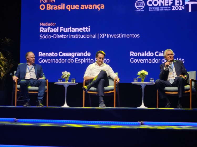 Caiado apresenta avanços de Goiás em evento nacional no Espírito Santo