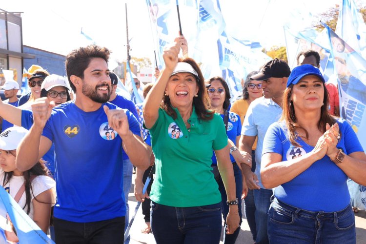 Em Alexânia, Gracinha Caiado lidera primeiro ato da campanha de Matheus Ramos para prefeito