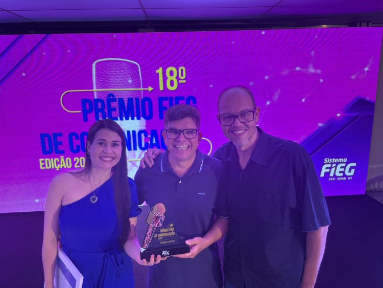 Rádio Brasil Central conquista 1º lugar no Prêmio Fieg de Comunicação