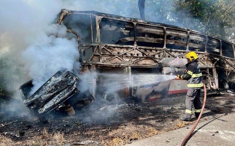 Grave acidente interdita BR-020 entre Vila Boa e Santa Maria, em Flores de Goiás