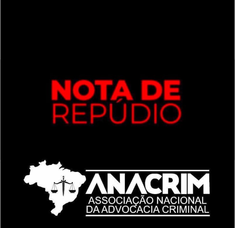 Nota de Repúdio da ANACRIM