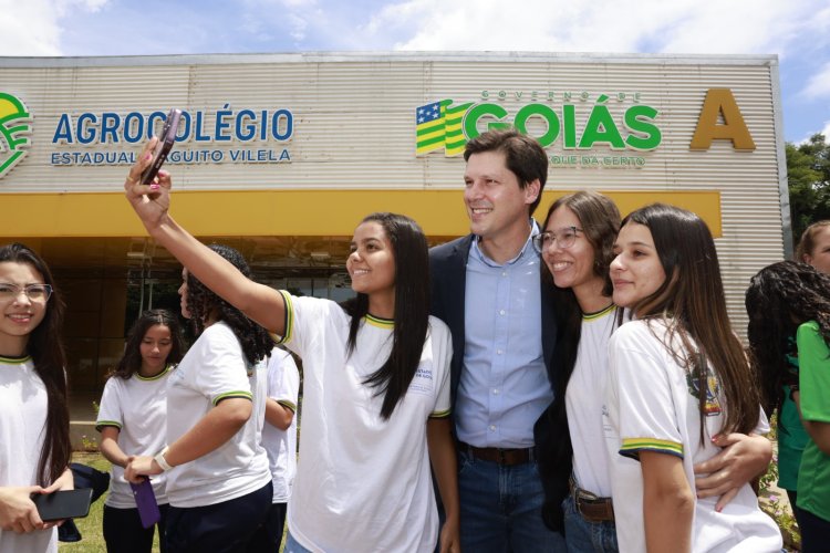 “Vamos unir dois potenciais de Goiás: educação e agropecuária”, destaca Daniel Vilela durante inauguração de agrocolégio